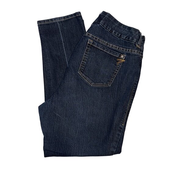 torrid Denim - Torrid Plus Size Bootcut Jeans Womens 16 28 Blue Denim Stretch Dark Wash Pockets